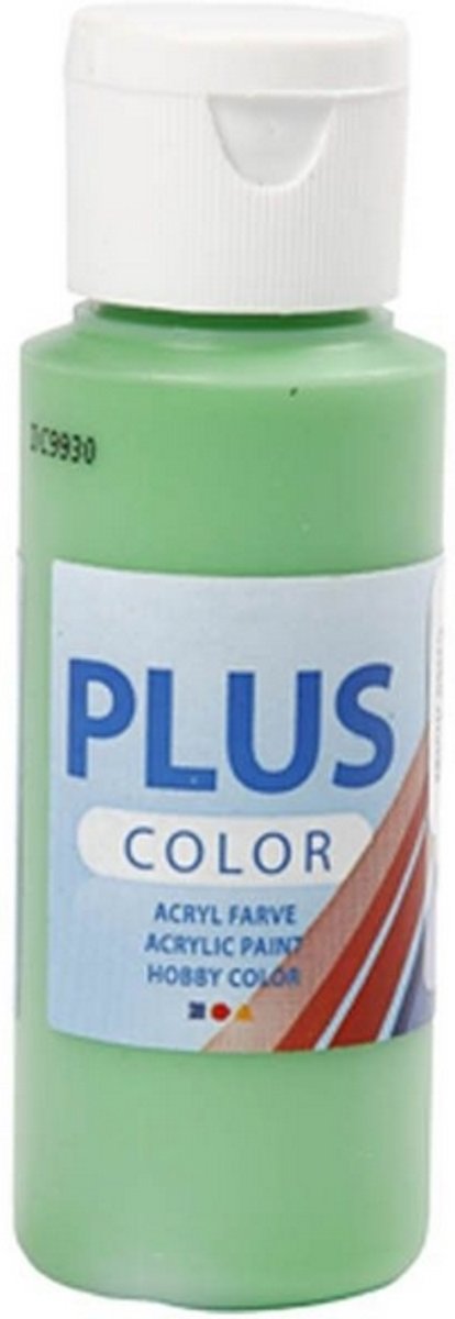 Plus Color Acrylverf Bright Green 60 ml | Hobbyverf